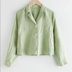 & Other Stories Linen Workwear Jacket